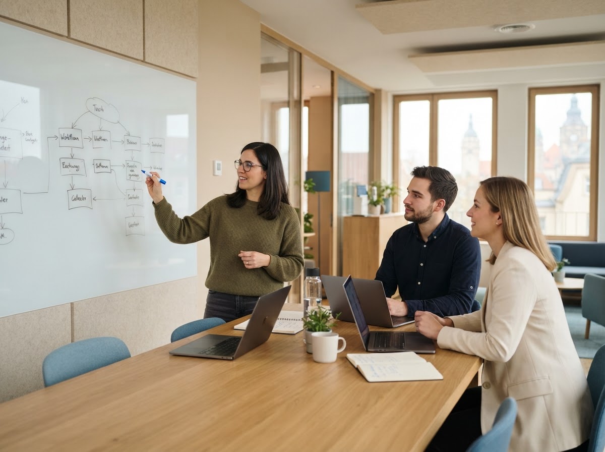 Lexoriva Team bei der Arbeit an der Analyseplattform